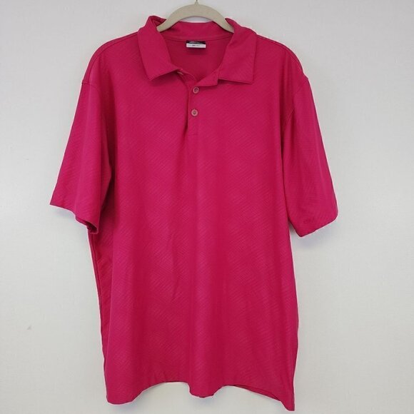 Men's Hot Pink Dri Fit Nike Golf Shirt Large - Picture 1 of 8